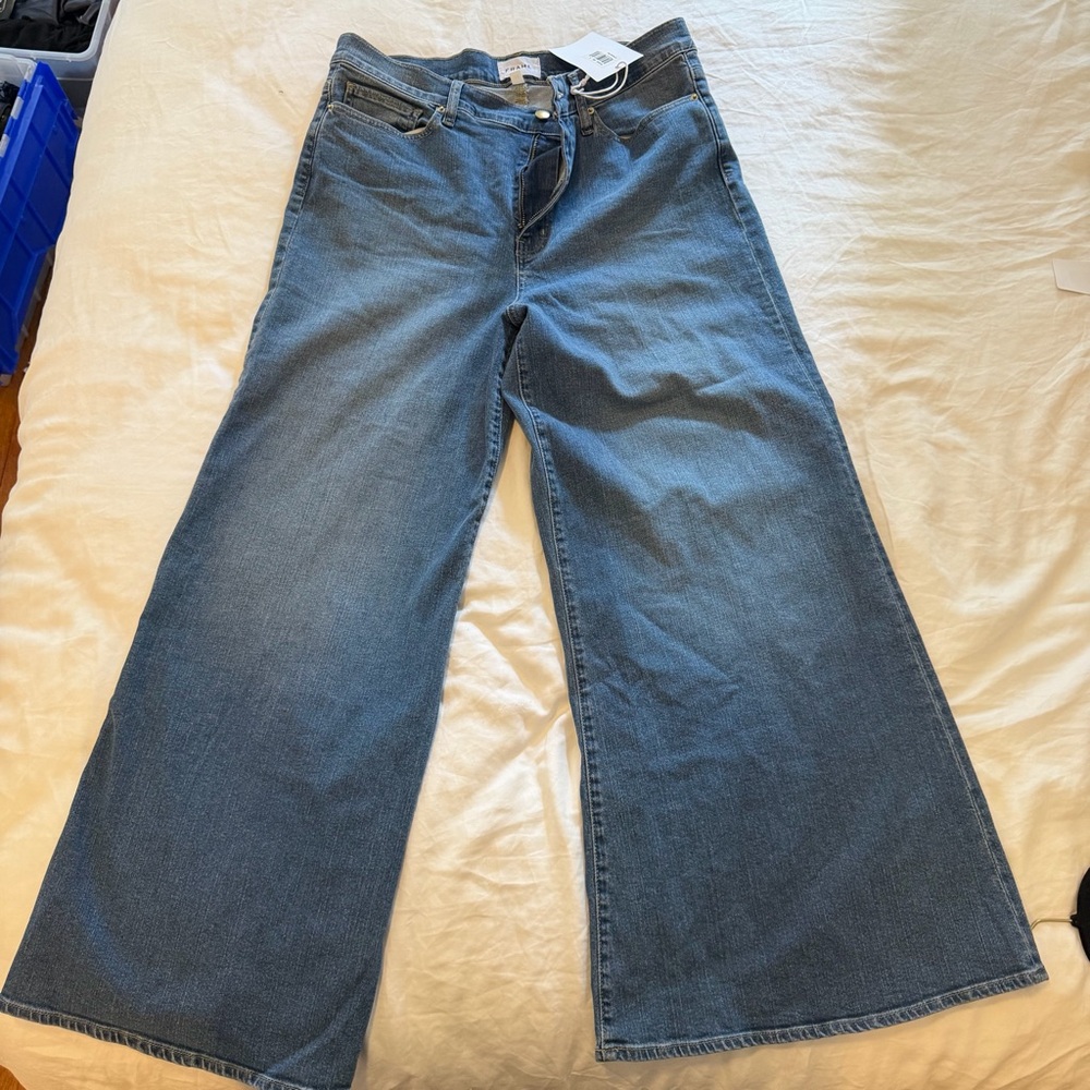 Frame Denim Classic Blue Flare Jeans
